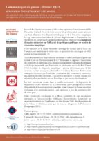 Communiqué de presse : RÉNOVATION ÉNERGÉTIQUE DU BÂTI ANCIEN